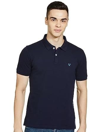 Allen Solly Men's Solid Regular Fit Polo