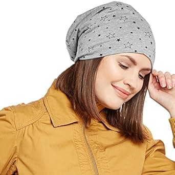 VIMAL JONNEY Regular Fit Grey Women Beanie Cap(Pack of 1) VIMAL636202