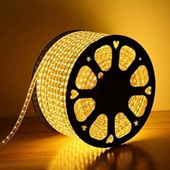 Desidiya ® LED Strip Rope Light 5 Mtr Warm White Water Proof,Ceiling Light,Decorative led Light with Adapter.