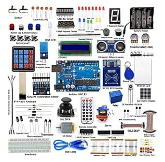 Electrobot RFID Starter Kit for UNO R3 from Knowing to Utilizing, Servo, RC522 RFID Module, PS2 Joystick, Learning Kit with Guidebook