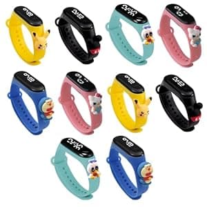 ZOVUTA Led Watch Return Gifts for Kids-10Pcs Digital Wrist Watches for Kids | Best Birthday Return Gifts for Kids | Return Gift Watch | Kids Return Gifts in Bulk Items