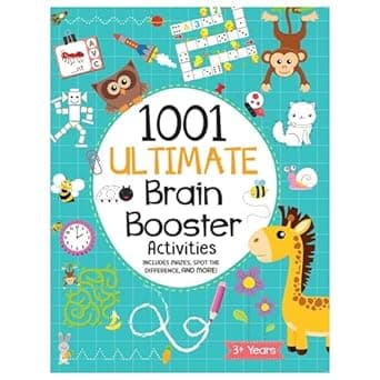 1001 Ultimate Brain Booster Activities for 4+ Years Old Kids |Enhance the Child Mind with Cognitive Excellence with Interactive Activity Book