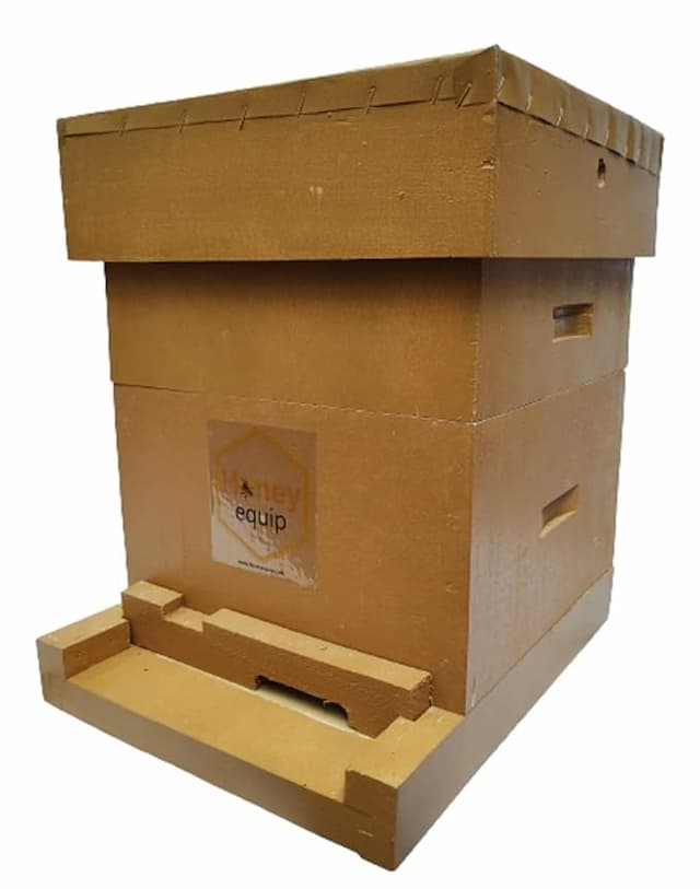 Honey Equip Honey Bee Hive Box ISI A Type Wooden Assembled and Complete Set (Jungle Wood)