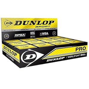 Dunlop Squash Ball Double Dot Ball (Black)