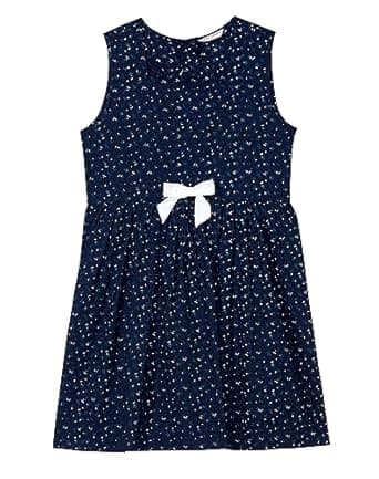 Amazon Brand - Jam & Honey Girls Dress | Cotton frocks for girls | Western Dress for Girls | Sleeveless Casual Dress | Ages 2-12