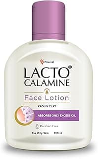 Lacto Calamine Face Lotion | 120ml | Daily Moisturizer For Face - Oily Skin | Kaolin Clay, Glycerine & Zinc Oxide | Abosrbs Excess Oil | Fights Pimples, Darkspots & Blackheads | Body Lotion