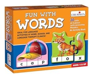 Creative's Fun with Words | 3 Letter Words| Develops reading & spelling skills | Learning Games | Pre-school Games | Home Learning Game | Educational Games | Creative's Pre-school Series |Ages 4 & up