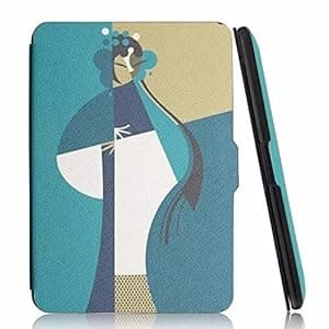 SwooK Magnetic Flip Cover case for Old Kindle Paperwhite 1 2 3 7th Gen Generation Released in 2012 2013 2014 2015 2016 New 300 PPI Versions 6" inch Display Flip Cover Case Shell (Opera)