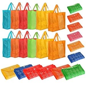 Oytra 12 Piece Reusable Shopping Bags Eco Friendly for Gifting Sankranti Foldable Gift