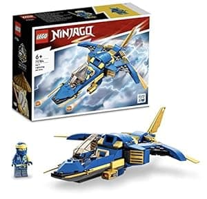 LEGO NINJAGO Jay's Lightning Jet EVO 71784 Building Toy Set (146 Pcs),Multicolor