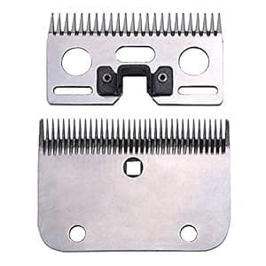 TAKEKIT Horse Clippers Blades,Detachable Universal Blades For Professional Horse Grooming Clippers,Top And Bottom,Stainless Steel,21-Teeth, Men