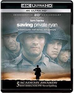 Tom Hanks - Saving Private Ryan: Commemorative 20th Anniversary Edition - A Steven Spielberg Film (4K UHD) (1-Disc) - Restored & Remastered on 4K Ultra HD