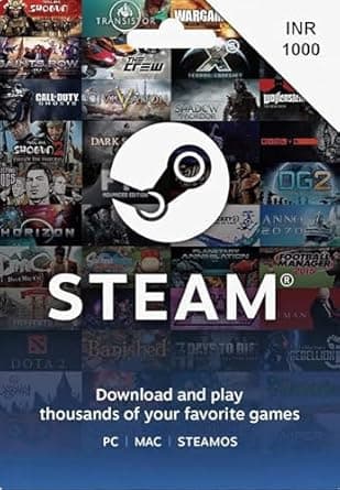 INR 1000 Steam Wallet Code (Code Only - Smart Delivery)