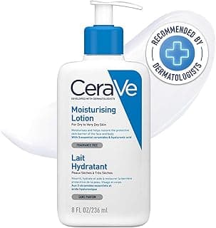 CeraVe Moisturizing Lotion For Dry Skin (236ml) - Formulated With 3 Essential Ceramides And Hyaluronic Acid | Non-Comedogenic, Oil Free And Fragrance-Free Body Lotion