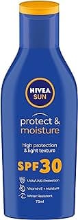 NIVEA Men & Women Sun Protect And Moisture 75Ml Spf 30 Advanced Sunscreen For Instant Protection For Normal Skin| Pa++ UVA - UVB Protection System| Water Resistant| Pack Of 1