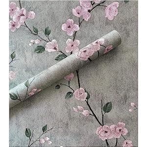 Amazon Brand - Solimo Botanical Serenade Wallpaper, Self-Adhesive, Waterproof, Easy to use and Remove (PVC Vinyl, 45 cm x 500 cm)