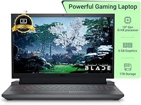 Dell G15 5530 Gaming Laptop, Intel i7-13650HX/16GB DDR5/1TB SSD/NVIDIA RTX 4050, 6 GB GDDR6/15.6" (39.62cm) FHD 165Hz/4-Zone RGB Backlit KB/Dark Shadow Gray/Win 11+MSO'21/15 Month McAfee/2.65kg