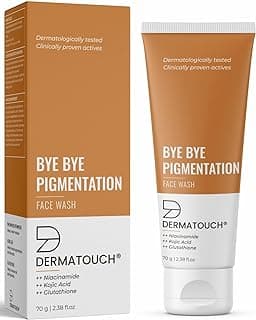 DERMATOUCH Bye Bye Pigmentation Face Wash || Anti Pigmentation for Women/Men with Niacinamide, Kojic Acid, & Glutathione - 70G