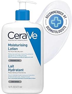 CeraVe Moisturizing Lotion For Dry Skin (473ml) - Formulated With 3 Essential Ceramides And Hyaluronic Acid | Non-Comedogenic, Oil Free And Fragrance-Free Body Lotion