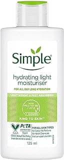 Simple Kind To Skin Hydrating Light Moisturiser Lotion 125ml | For All Day-Long Hydration | For All Skin types